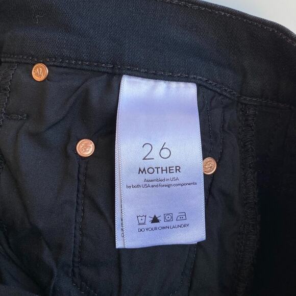 Mother Insider Crop Two Step Fray Jeans in Guilty Party Racer sz 26 - Picture 14 of 16